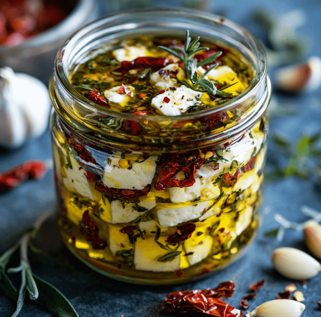 Queso con tomates secos